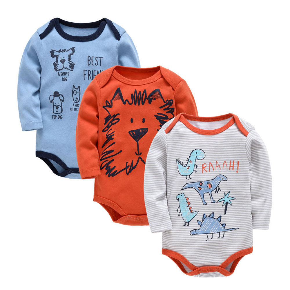 Long sleeve baby clothes cartoon newborn clothes (Set of 3)