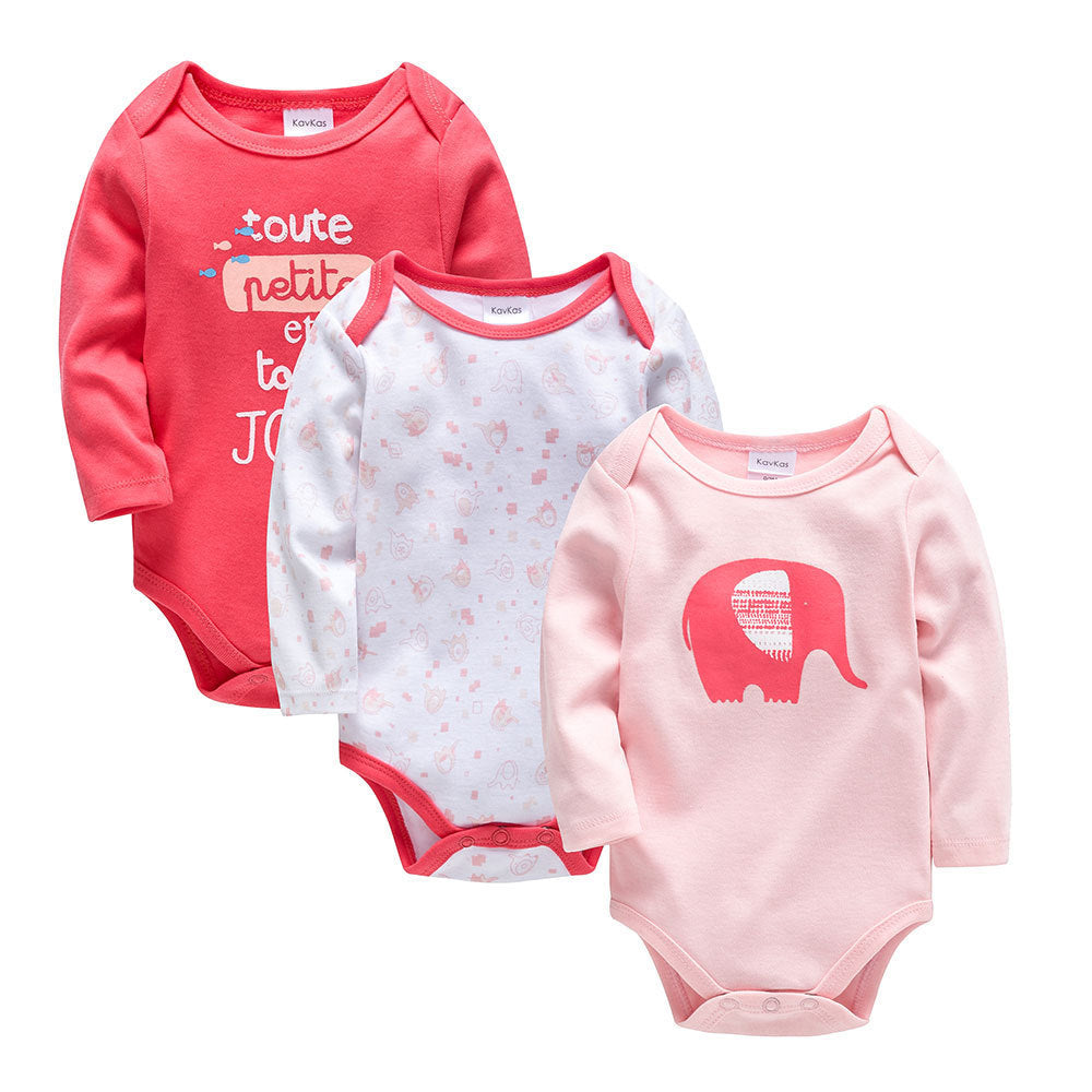 Long sleeve baby clothes cartoon newborn clothes (Set of 3)